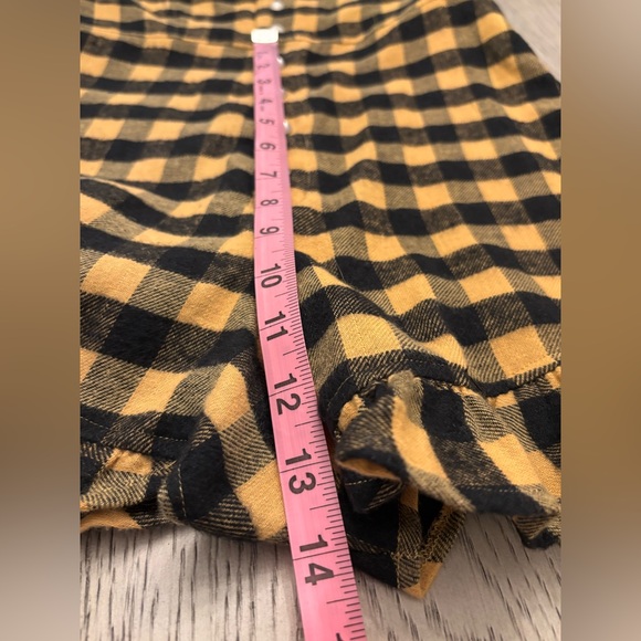 NWT For Love & Lemons Plaid Print V-Neck Open Back Romper Size M - Picture 11 of 12